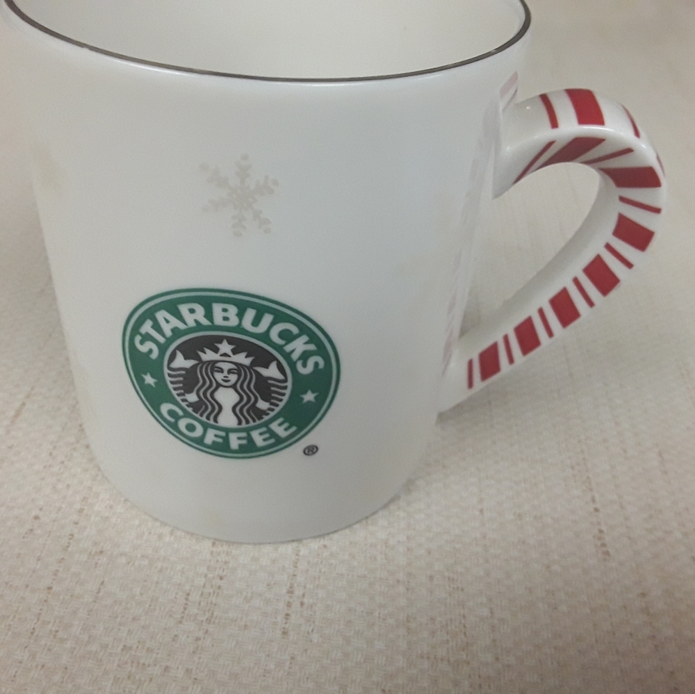 Starbucks Christmas Candycane Snowflake Coffee Mug - Picture 5 of 7